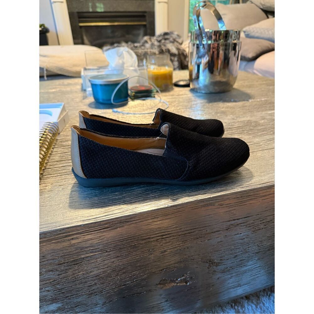 LifeStride Soft System Black Next Level Slip In Loafers Flats sz 10 NWOT